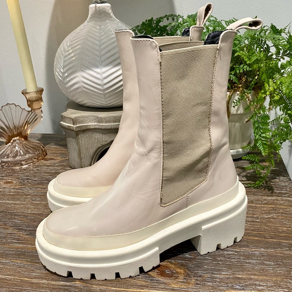 Equitare Women’s Blush Aletta Ankle Boots Leather Platform Chunky‎ Sole US6 EU36 - Picture 6 of 14